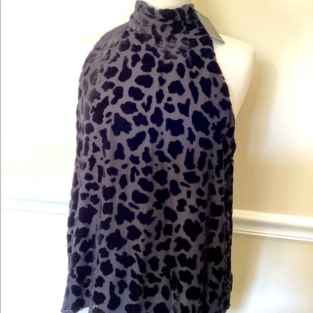 NWT GREYLIN BLACK HALTER TOP
